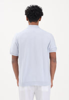 LACOSTE Polo a manica corta celeste da uomo in maglia bouclé AH1043 J2G LACOSTE 