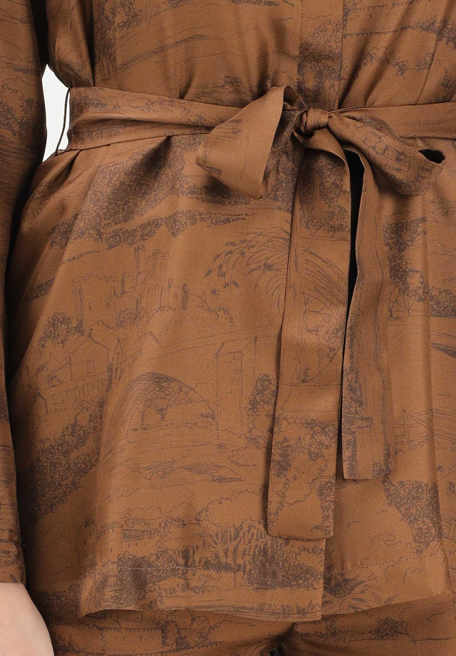 MAX MARA Camicia a manica lunga MSTABITURO marrone da donna 2616191031600 004 MAX MARA 