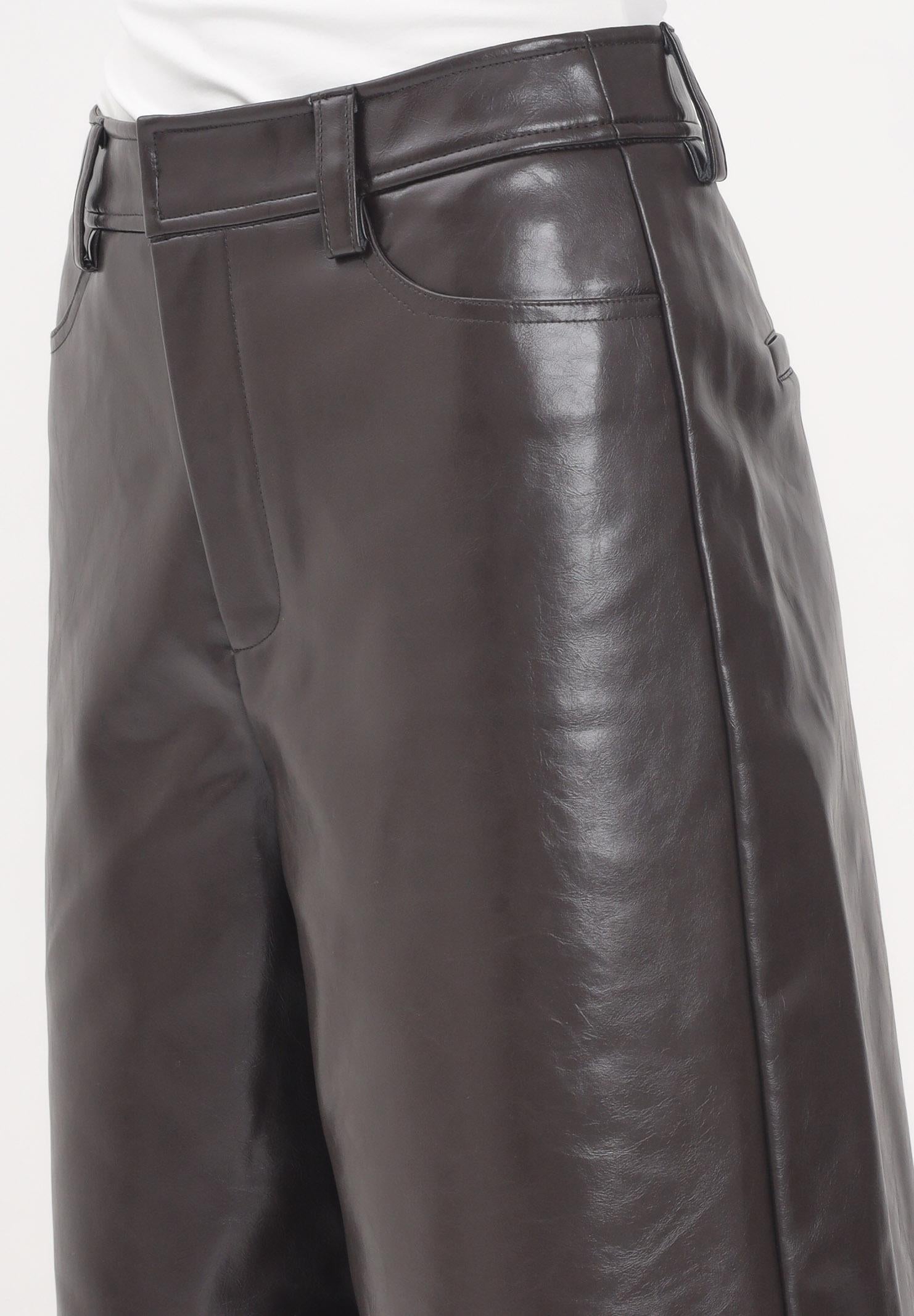 ONLY Shorts marrone da donna in ecopelle effetto lucido 15348963 ChocolateTorte ONLY 