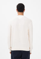 TOMMY JEANS Maglioncino girocollo panna da uomo con logo DM0DM22401 YBH TOMMY JEANS 