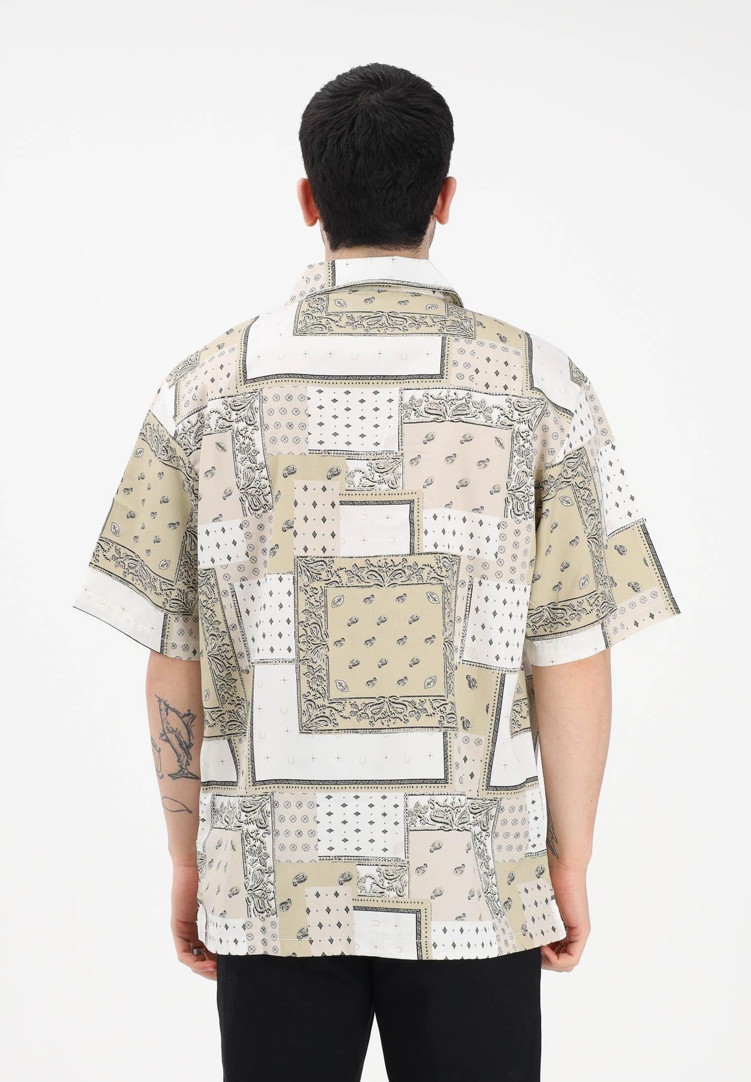 DICKIES Camicia a manica corta Glandorf panna e beige da uomo DK0A889TC481 . DIckies 