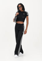 ADIDAS ORIGINALS Pantalone KNITTED CROCHET FIREBIRD nero da donna KC6494 . ADIDAS ORIGINALS 