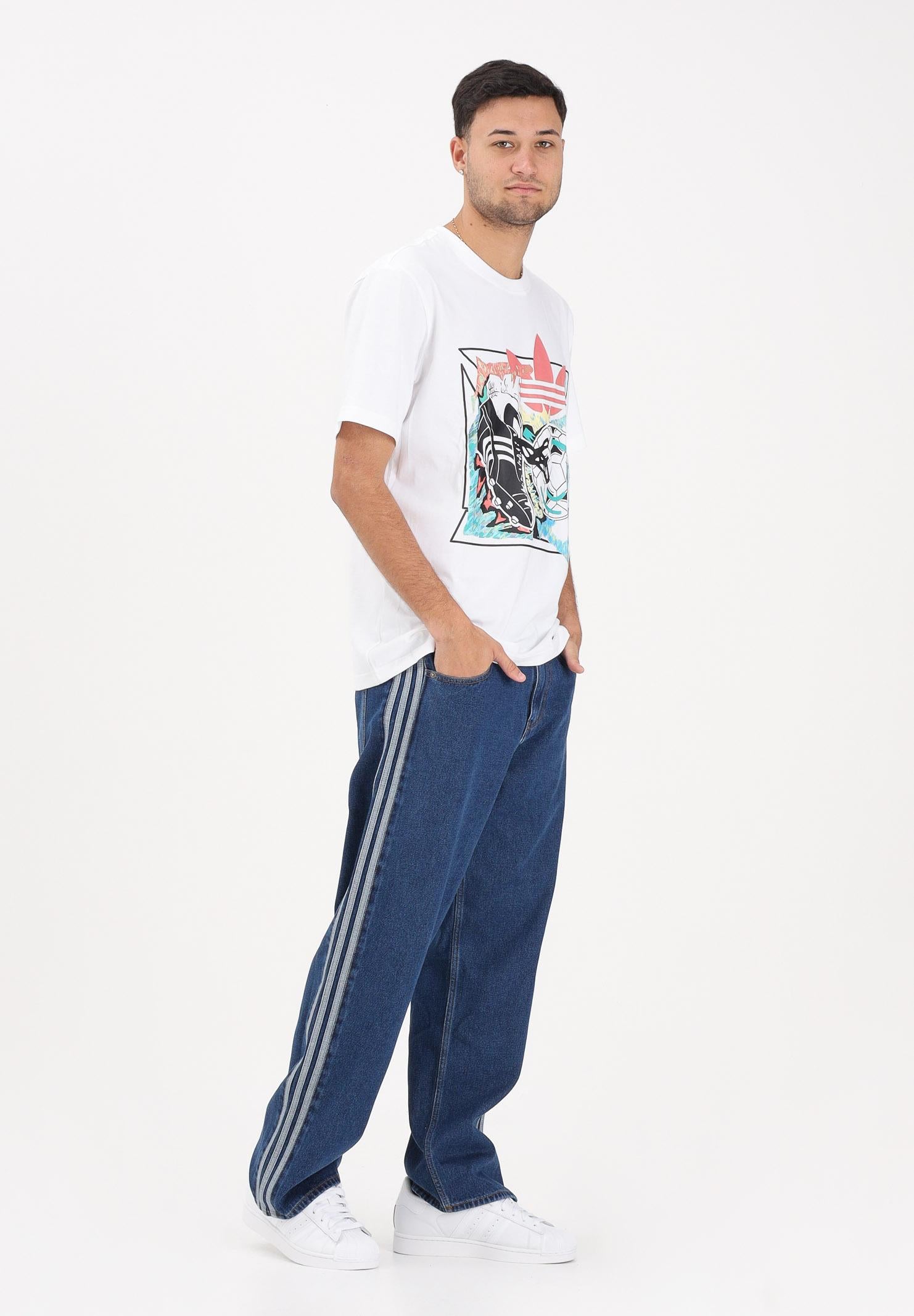 ADIDAS ORIGINALS Jeans Firebird Adicolor in denim medio da uomo KD1499 . ADIDAS ORIGINALS 