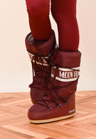MOON BOOT Stivali da neve ICON bordeaux per uomo e donna 80D1400440 D013 MOON BOOT 