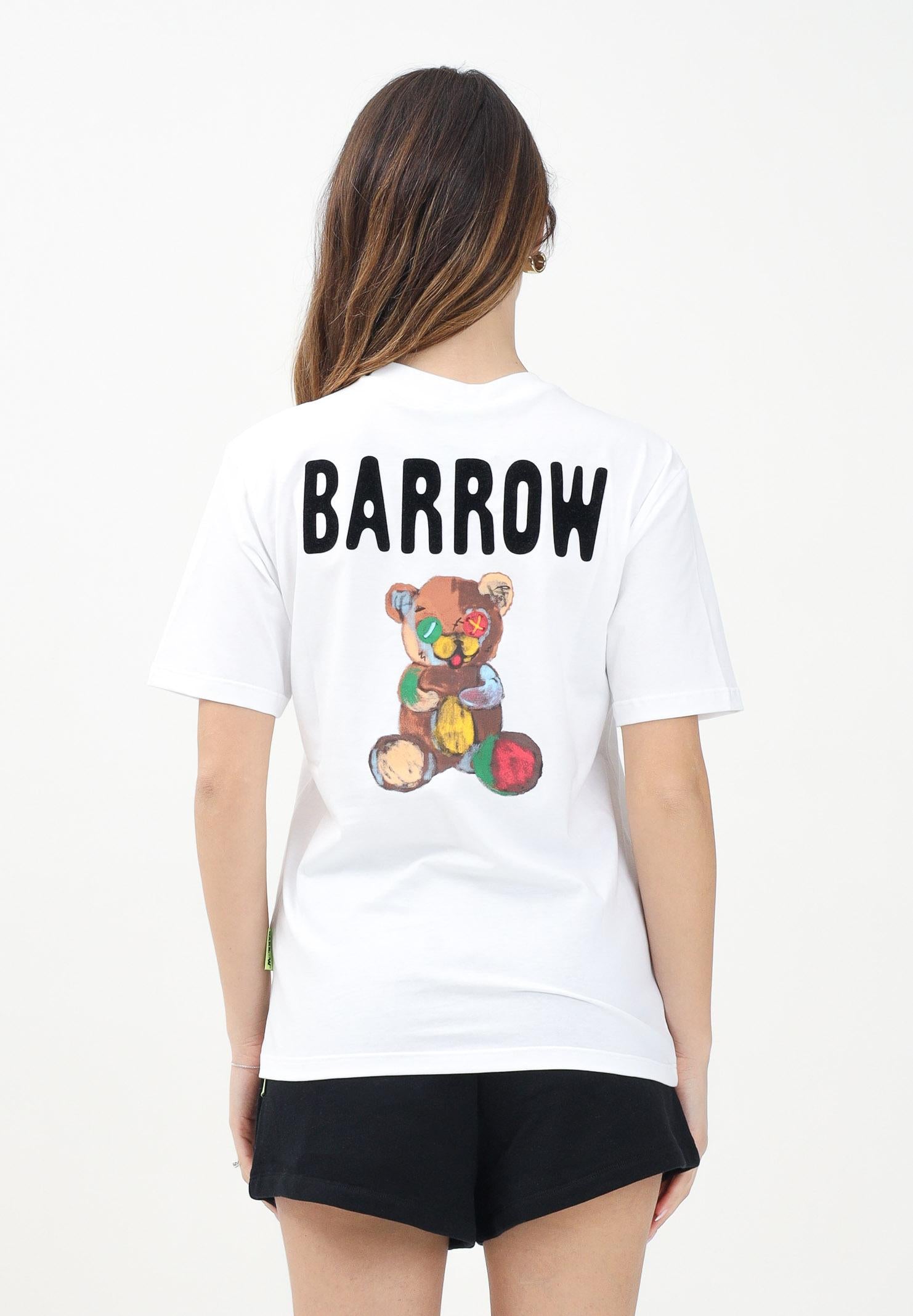 BARROW T-shirt a manica corta bianca per donna, ragazzi e bambini con varie stampe S5BKJUTH023 002 BARROW 