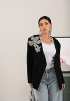 PINKO Canotta bianca da donna con ricami gioiello 104109A2TM Z04 PINKO 