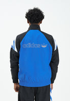 ADIDAS ORIGINALS Felpa con zip blu, bianca e nera da uomo JX3052  ADIDAS ORIGINALS 