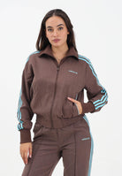 ADIDAS ORIGINALS Felpa con zip Tailored marrone da donna JX5311 . ADIDAS ORIGINALS 