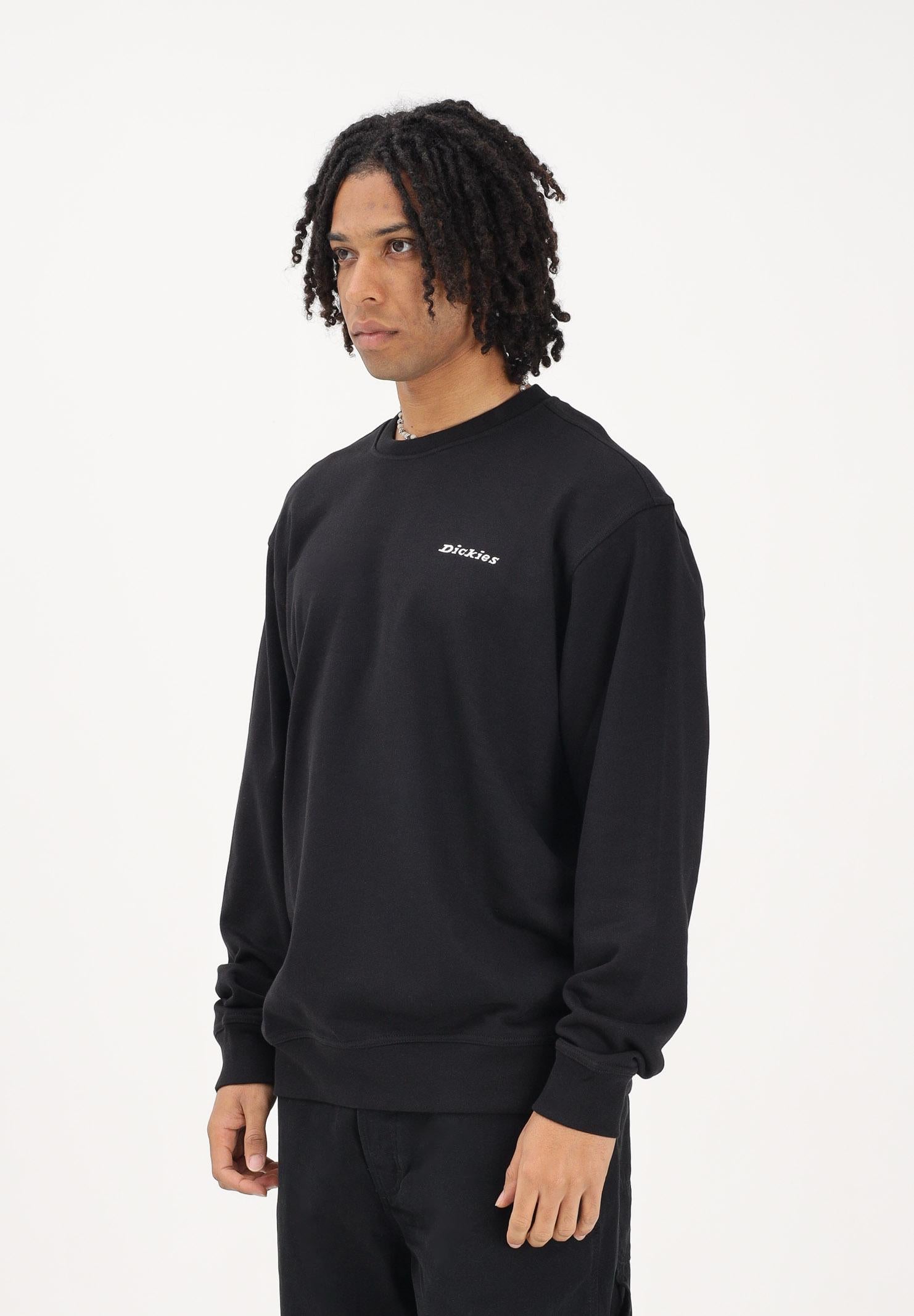 DICKIES Felpa girocollo Loretto nera da uomo DK0A88OCBLK1 . DIckies 