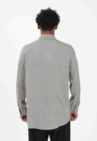 ARMANI EXCHANGE Camicia a manica lunga panna da uomo con logo all-over XM001821AF13235 F0143 ARMANI EXCHANGE 