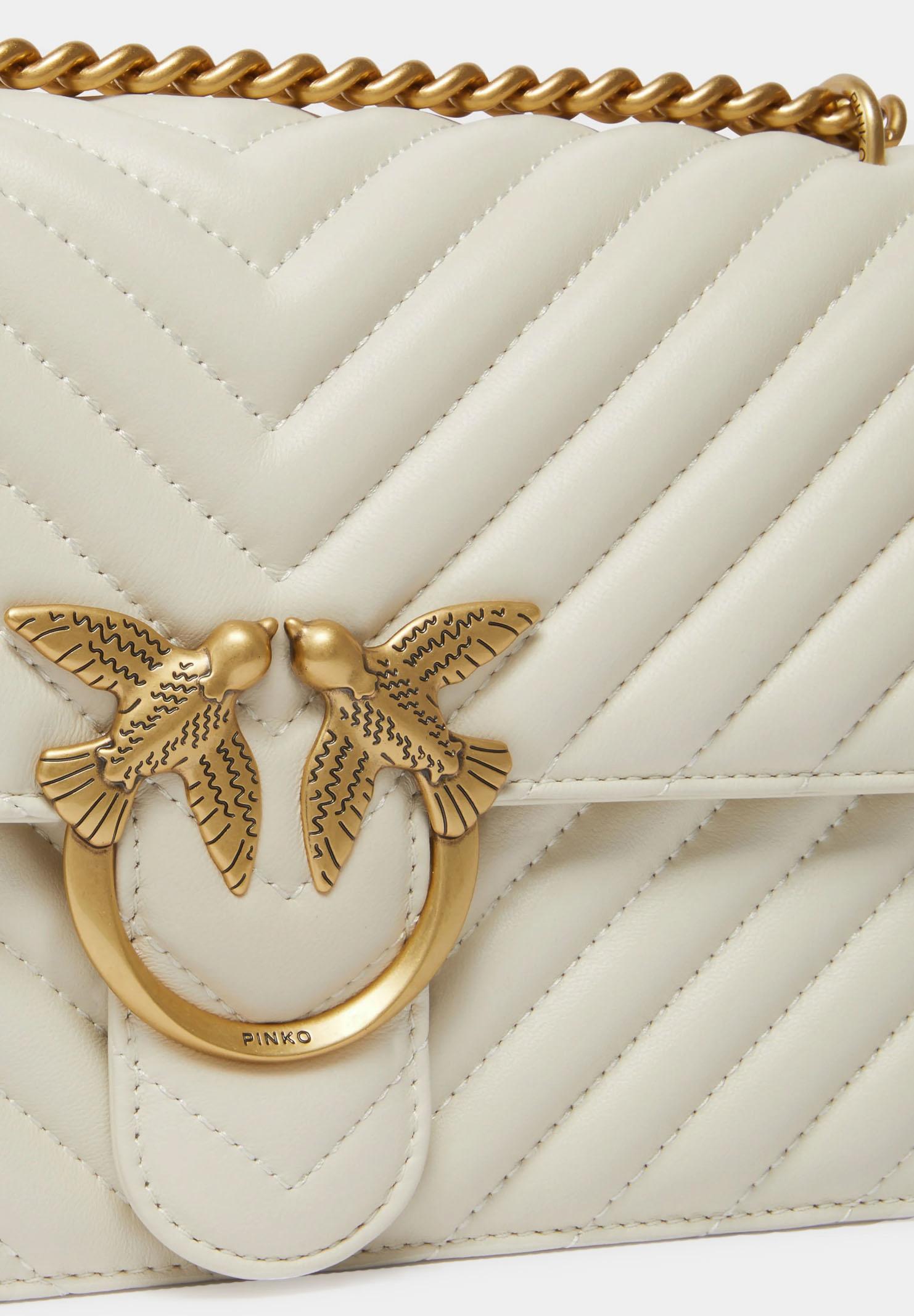 PINKO Borsa a tracolla Classic Love Bag One panna da donna 100941A0GK Z14Q PINKO 