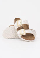 BIRKENSTOCK Ciabatte Sydney Cushion Buckle crema da donna 1030258  BIRKENSTOCK 