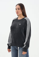 ADIDAS ORIGINALS Maglioncino girocollo Adicolor Holiday Knit nero da donna JX7813  ADIDAS ORIGINALS 