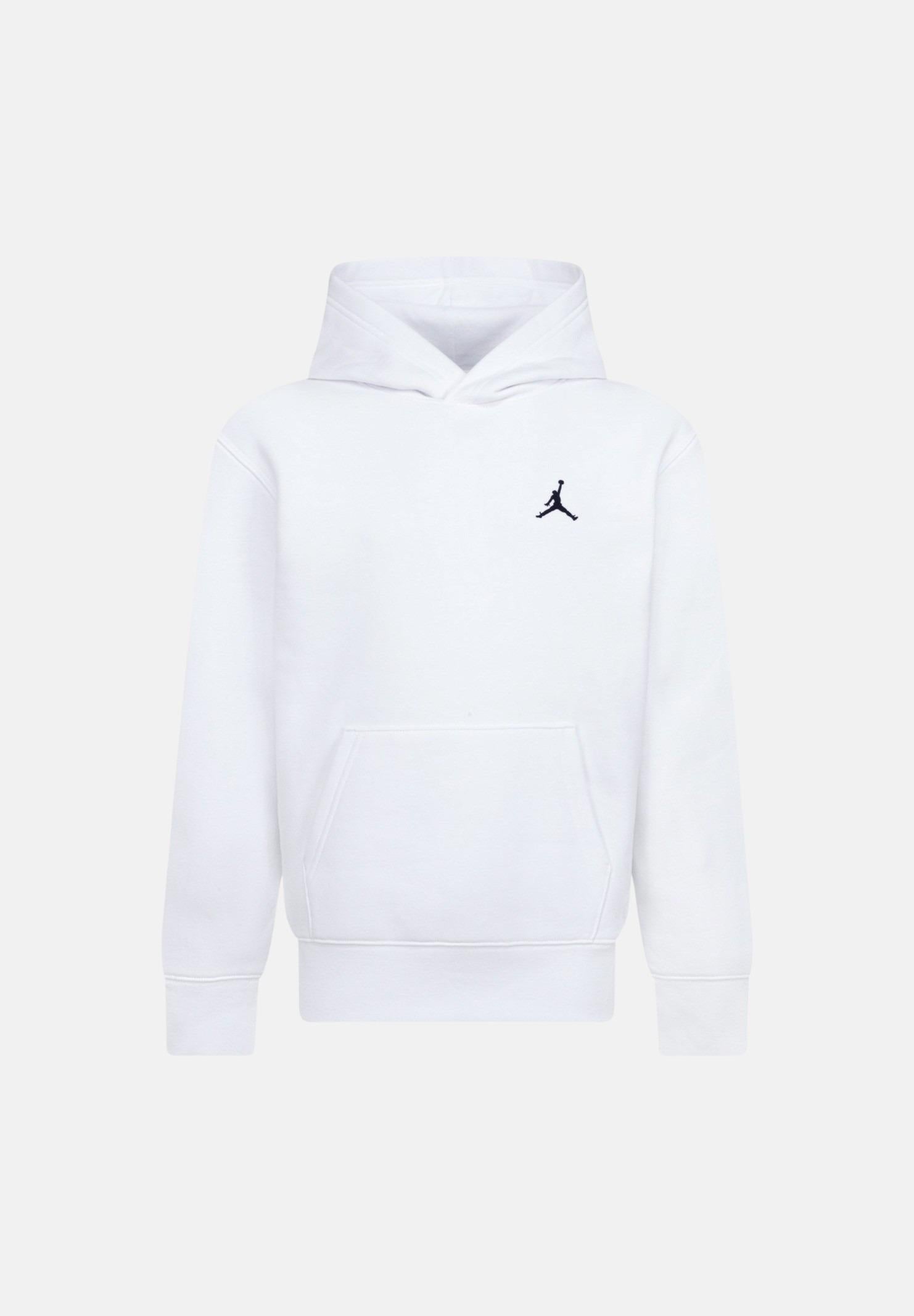 JORDAN Felpa con cappuccio BROOKLIN FT bianca per bambino e bambina 95F121 001 JORDAN 
