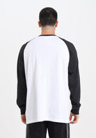 ADIDAS ORIGINALS T-shirt a manica lunga GRAPHIC bianca e nera da uomo JW0164 . ADIDAS ORIGINALS 