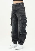 DIESEL Jeans cargo Dfish-Cargo-S-J in denim nero J02155KXBNE K02 DIESEL 