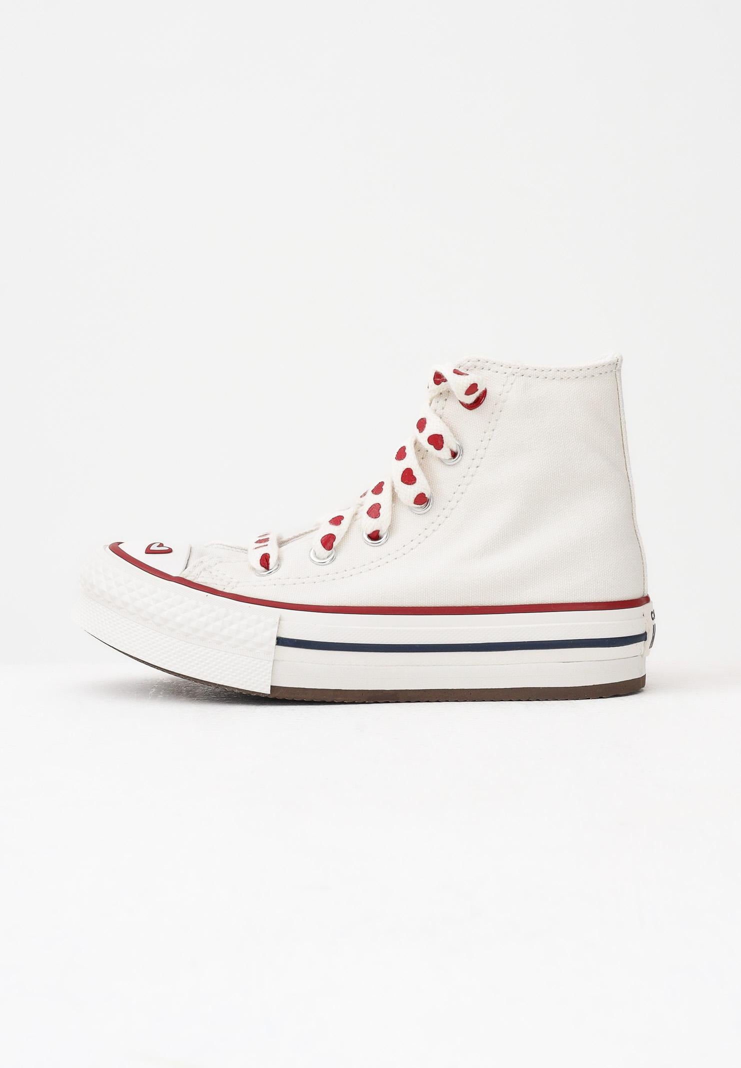 CONVERSE Sneakers Chuck Taylor All Star Lift Platform Valentine's Day panna da bambina A19063C . CONVERSE 