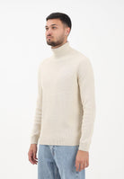 SELECTED HOMME Maglioncino a collo alto panna da uomo 16099187 Oatmeal SELECTED HOMME 