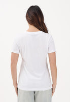 ARMANI EXCHANGE T-shirt a manica corta bianca da donna con logo in strass XW002294AF17172 U0002 ARMANI EXCHANGE 