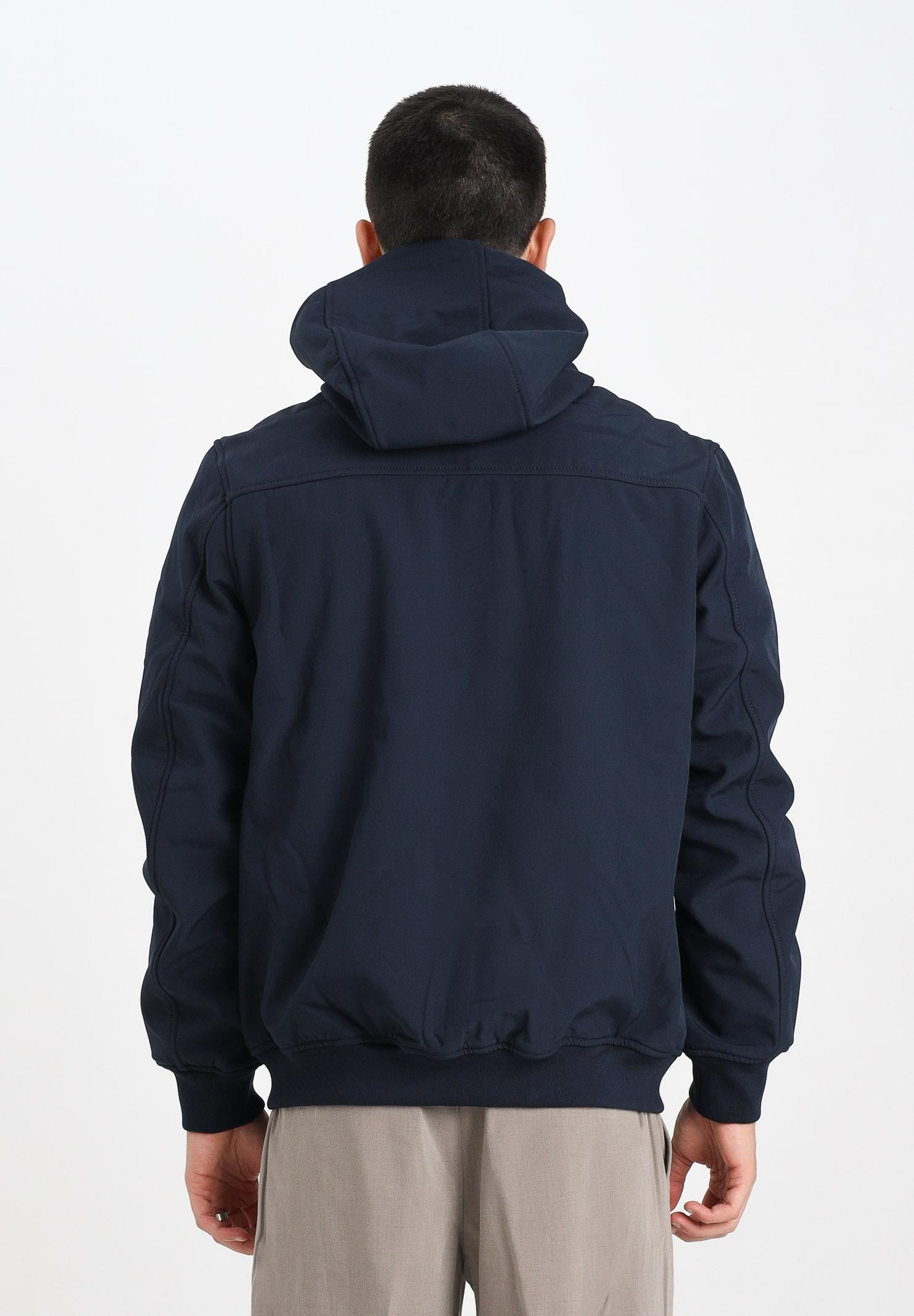 LYLE & SCOTT Giacca softshell foderata in pile blu da uomo JK2110V Z271 LYLE & SCOTT 