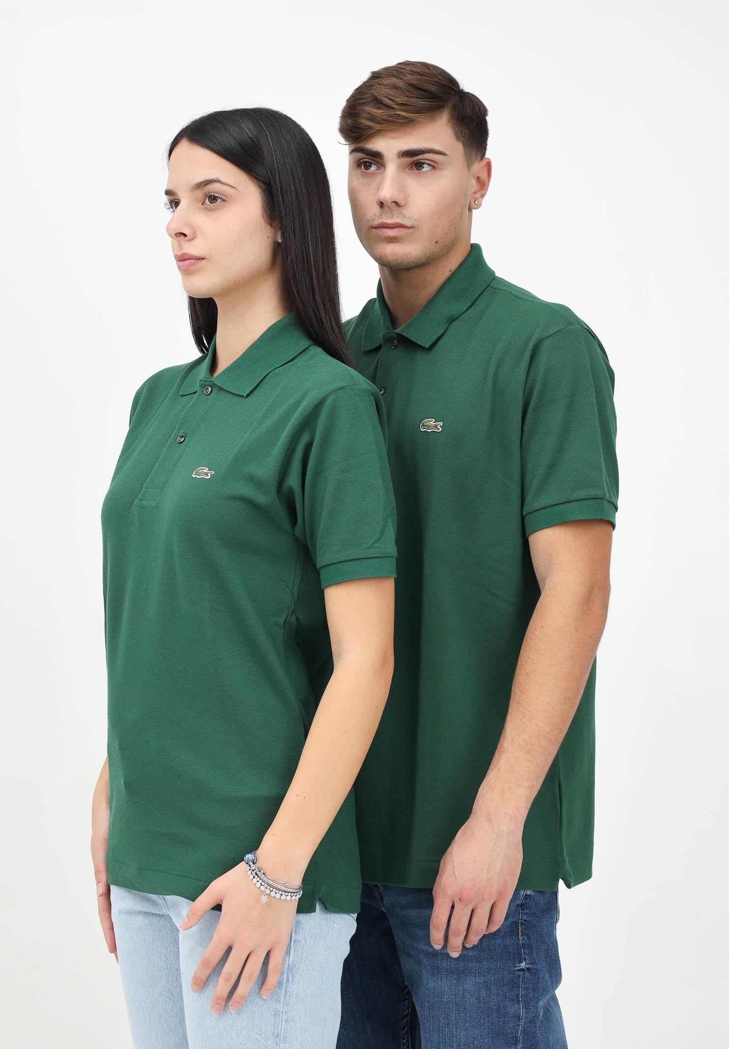 LACOSTE Polo verde per uomo e donna con patch logo coccodirllo 1212 132 LACOSTE 