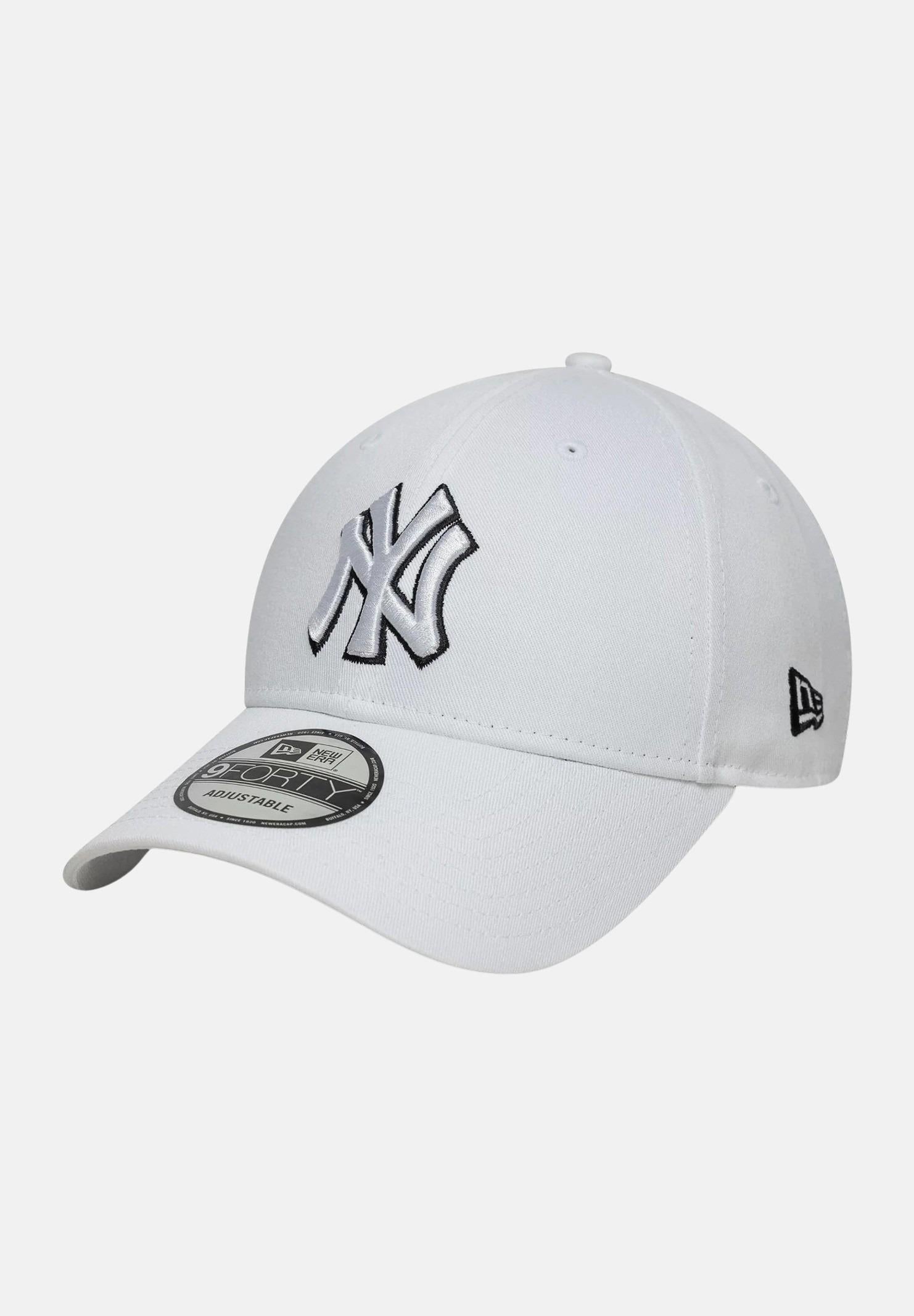 NEW ERA Cappello con visiera 9FORTY New York Yankees MLB Outline bianco per uomo e donna 60675522  NEW ERA 