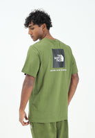 THE NORTH FACE T-shirt a manica corta NSE Reflective Box verde da uomo NF0A87NPDIW1 . THE NORTH FACE 