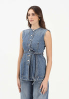 SPORTMAX Gilet SPDDOMINIO in denim medio da donna 2612161015600 005 SPORTMAX 