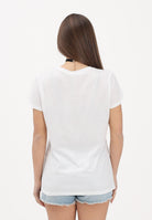 VICOLO T-shirt a manica corta bianca da donna con stampa "Scomoda tutta la vita" RAB0722 02 VICOLO 