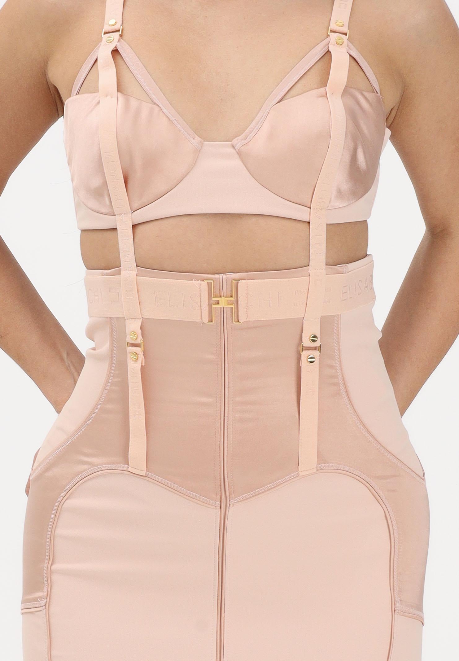 ELISABETTA FRANCHI Abito midi a tubino nude da donna AB88162E2 EA1 ELISABETTA FRANCHI 