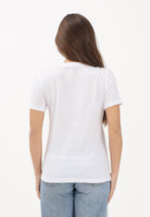 ONLY T-shirt a manica corta bianca da donna con ricamo cuori 15288473 BRWIHE ONLY 