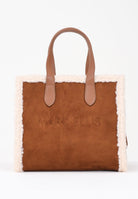 MARC ELLIS Borsa a mano Buby Suede M in morbido suede marrone da donna BUBY-SUEDE-M DACU MARC ELLIS 