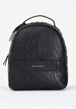 ARMANI EXCHANGE Zaino nero da donna con logo all-over XW002234AF15774 UC001 ARMANI EXCHANGE 