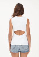 CALVIN KLEIN JEANS Canotta bianca da donna con cut-out sulla schiena LV047F246G YAF CALVIN KLEIN JEANS 