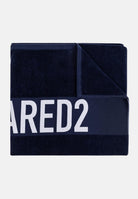 DSQUARED2 Telo mare blu per uomo e donna con logo D7P005980 417 DSQUARED2 