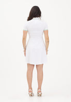 LACOSTE Abito corto bianco da donna con collo a polo EF5288 3SM LACOSTE 