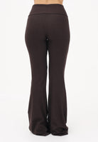 ADIDAS ORIGINALS Leggings Essentials Rib Flared marrone da donna KD3849 . ADIDAS ORIGINALS 