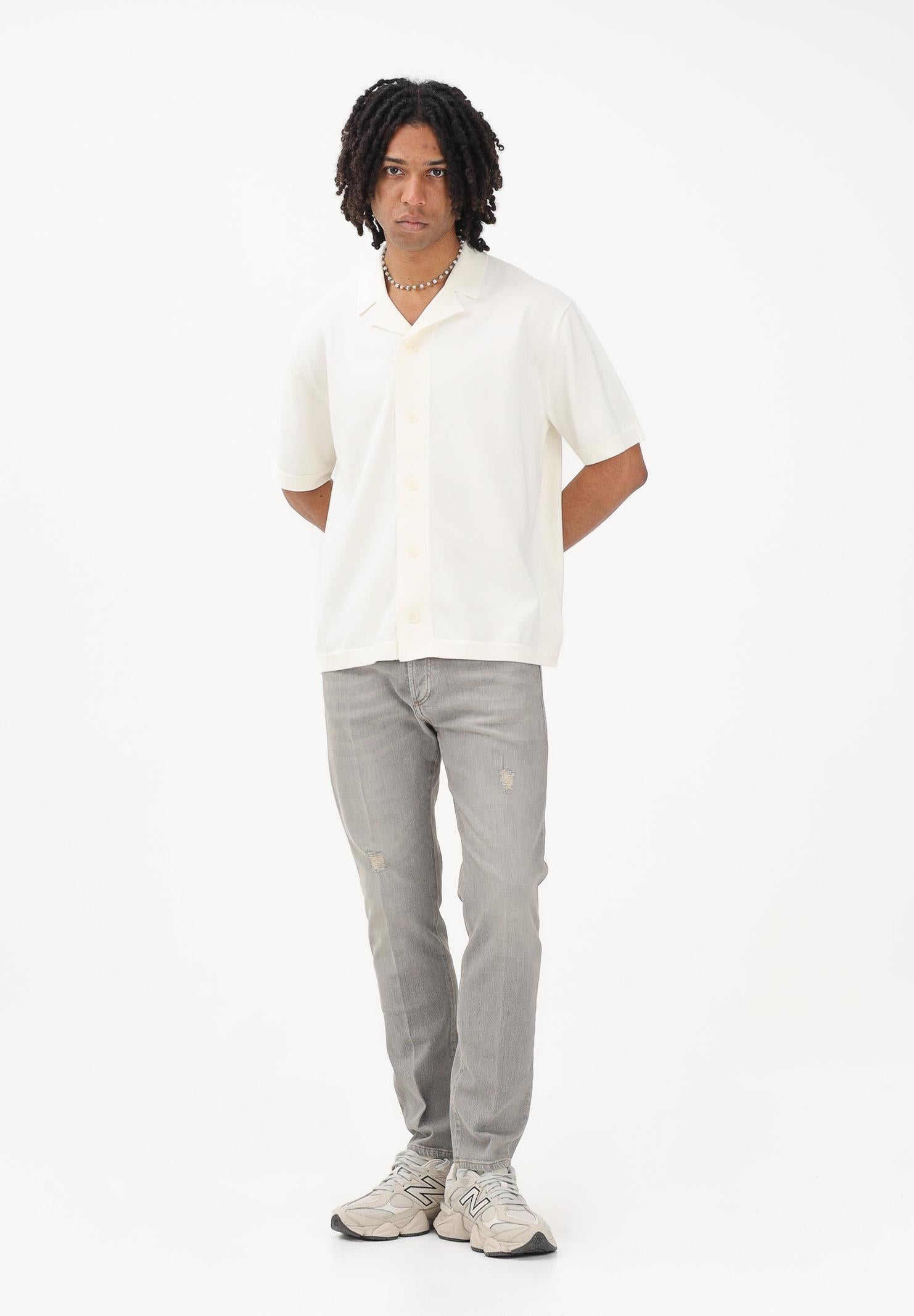 SELECTED HOMME Cardigan panna da uomo con ricamo sul retro 16100080 EG SELECTED HOMME 