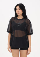 ADIDAS PERFORMANCE T-shirt a manica corta nera da donna in rete JM3737 . ADIDAS PERFORMANCE 