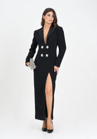 SIMONA CORSELLINI Abito lungo nero da donna ispirato al classico blazer A25CEAB10701-C00161 V0003 SIMONA CORSELLINI 
