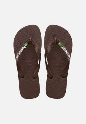 HAVAIANAS Infradito Havaianas Brasil Logo marrone per uomo e donna 4110850 2673 HAVAIANAS 