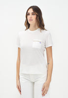 ONLY T-shirt a manica corta bianca da donna con taschino decorato 15346574 CLOUD DANCER ONLY 