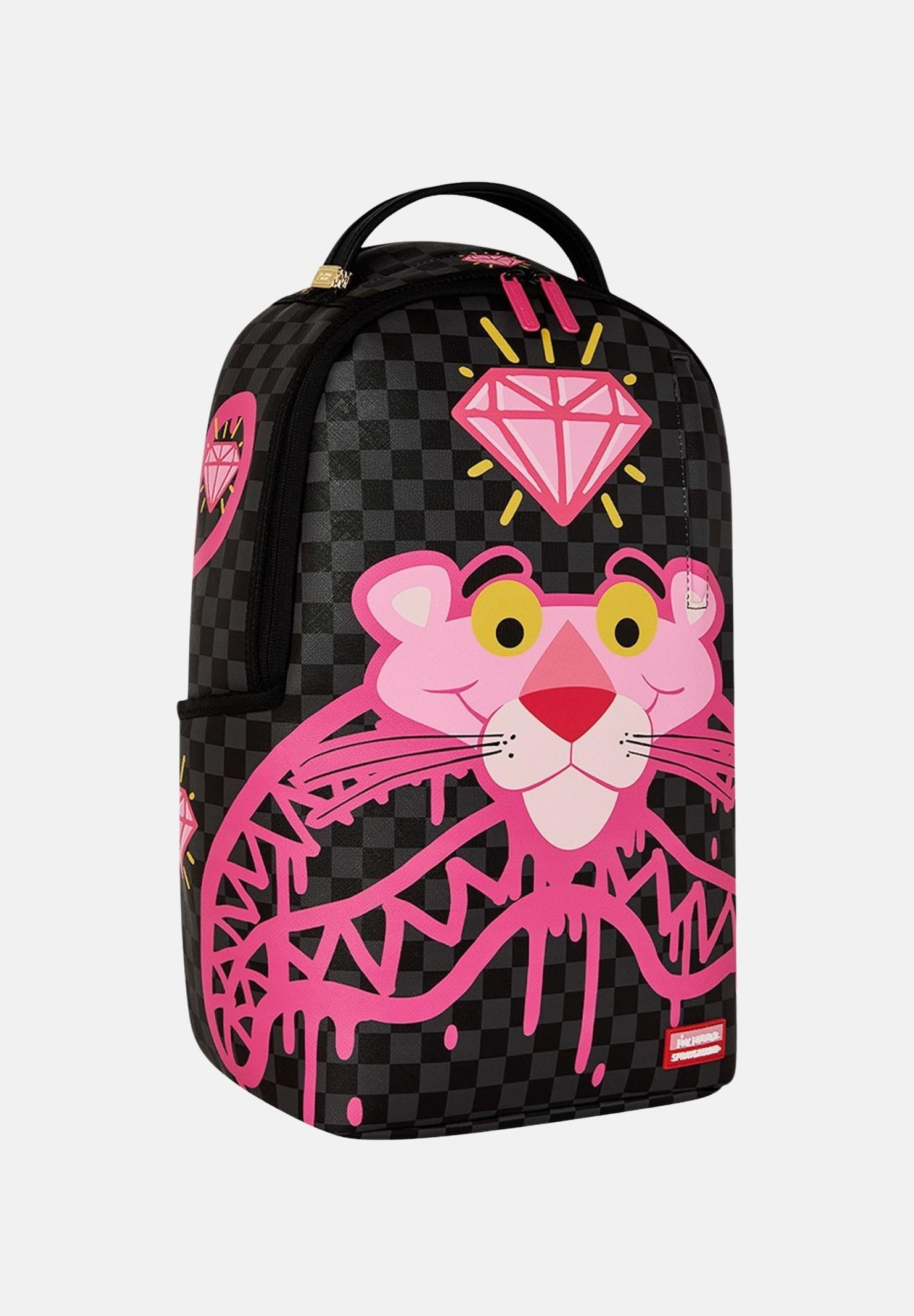 SPRAYGROUND Zaino PINK PANTHER DRIPPY DIAMONDS DLXSV nero per uomo e donna 910B8790NSZ . SPRAYGROUND 