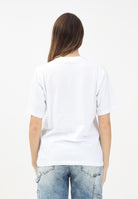DSQUARED2 T-shirt a manica corta bianca per donna, ragazzi e bambini con logo Maple Leaf DQ2770D0015 DQ100 DSQUARED2 