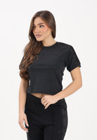 ADIDAS ORIGINALS T-shirt a manica corta LACE CALI nera da donna KC8150 . ADIDAS ORIGINALS 