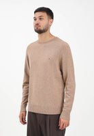 TOMMY HILFIGER Maglioncino girocollo beige da uomo MW0MW36535RFG  TOMMY HILFIGER 