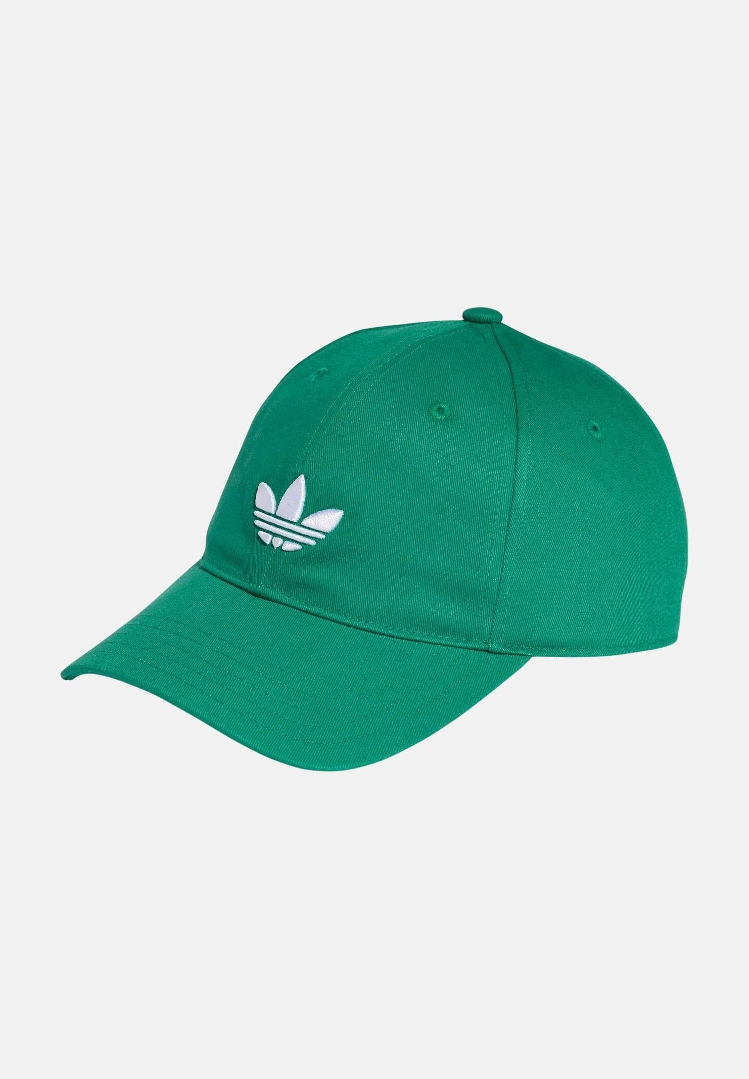 ADIDAS ORIGINALS Cappello con visiera Adicolor Classic Trefoil verde per uomo e donna KC8039 . ADIDAS ORIGINALS 