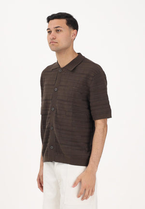 SELECTED HOMME Cardigan marrone da uomo 16100075 DE SELECTED HOMME 