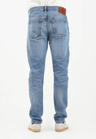 CALVIN KLEIN JEANS Jeans in denim blu chiaro con lavaggio delavé da uomo LV04LB780GRDC  CALVIN KLEIN JEANS 