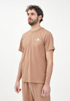 THE NORTH FACE T-shirt a manica corta Simple Dome marrone da uomo NF0A87NG6IH1 . THE NORTH FACE 
